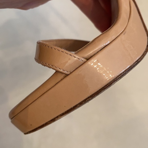 Stuart Weitzman | Patent Leather Ankle Strap Platform Heel Sandal ZW62912 (4.5) - Picture 9 of 16